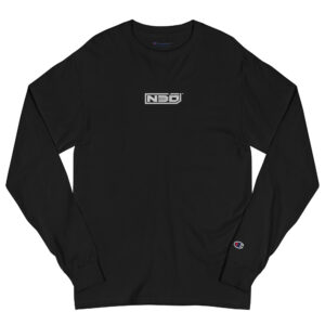 Men's Long Sleeve Embroidered NBD Shirt - Black