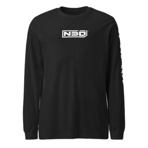 NBD Unisex Long Sleeve Tee - White Text